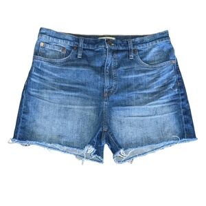 Madewell High-Rise Denim Shorts in Glenoaks Wash: Cutoff Edition Size 32